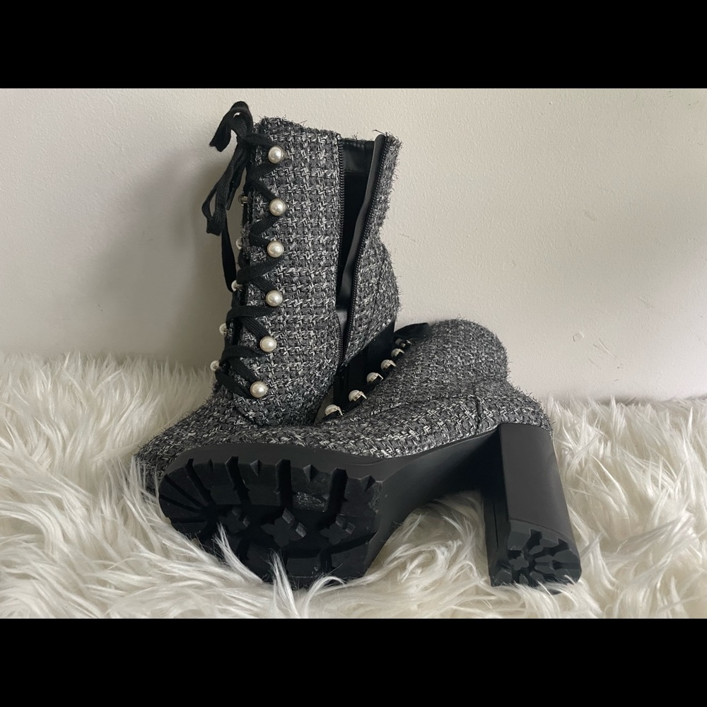 JustFab booties-high heeled